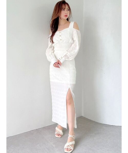 RESEXXY（リゼクシー）の「ギンガムチェッククロップドブラウス【セットアップ着用可能】（シャツ/ブラウス・レディース・ホワイト/ブラック/ベージュ・FREE）」の16枚目の写真