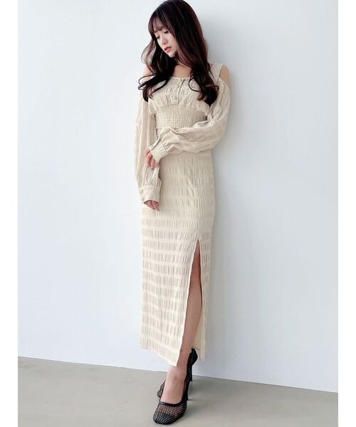 RESEXXY（リゼクシー）の「ギンガムチェッククロップドブラウス【セットアップ着用可能】（シャツ/ブラウス・レディース・ホワイト/ブラック/ベージュ・FREE）」の13枚目の写真