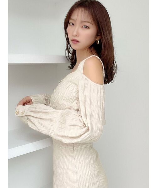 RESEXXY（リゼクシー）の「ギンガムチェッククロップドブラウス【セットアップ着用可能】（シャツ/ブラウス・レディース・ホワイト/ブラック/ベージュ・FREE）」の17枚目の写真