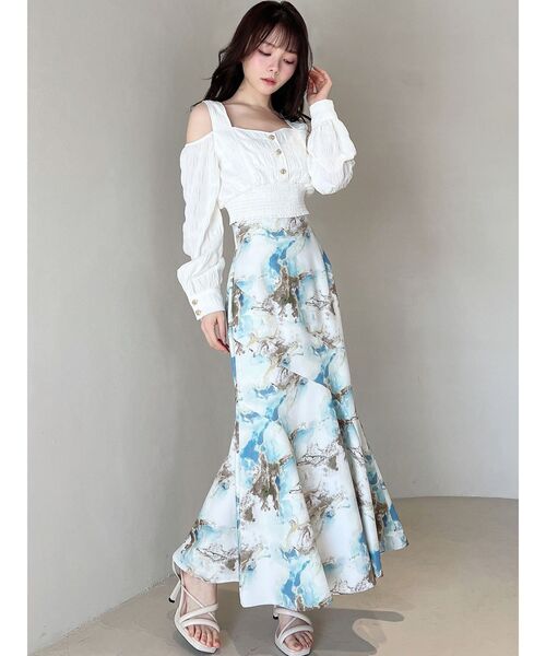 RESEXXY（リゼクシー）の「ギンガムチェッククロップドブラウス【セットアップ着用可能】（シャツ/ブラウス・レディース・ホワイト/ブラック/ベージュ・FREE）」の10枚目の写真