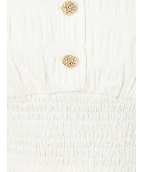 RESEXXY（リゼクシー）の「ギンガムチェッククロップドブラウス【セットアップ着用可能】（シャツ/ブラウス・レディース・ホワイト/ブラック/ベージュ・FREE）」の7枚目の写真