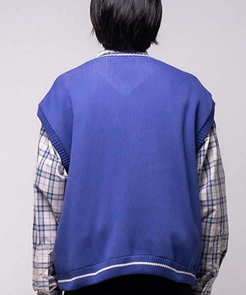 mcg3202-u logo knit vest ニットベスト