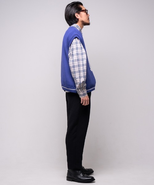 mcg3202-u logo knit vest ニットベスト