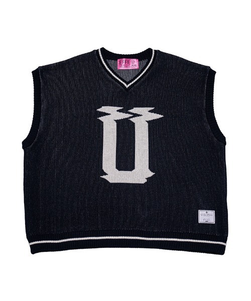 mcg3202-u logo knit vest ニットベスト