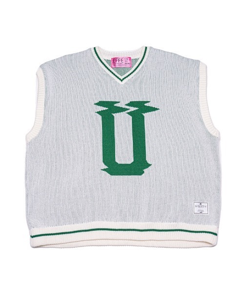 mcg3202-u logo knit vest ニットベスト
