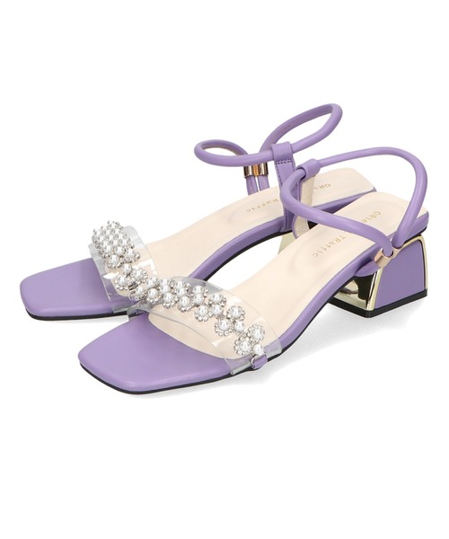 ORiental TRaffic（オリエンタルトラフィック）の「■PVCベルトパールヒールサンダル/31211（サンダル・レディース・イエロー/パープル・S/M/L/LL）」の9枚目の写真