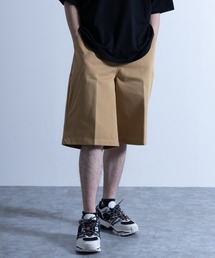 NYLAUS | ヘビーツイル イージー バギーハーフパンツ スケーターパンツ(チノパンツ)