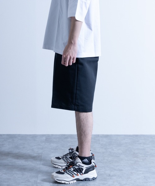 NYLAUS（ナイラス）の「ヘビーツイル イージー バギーハーフパンツ スケーターパンツ（チノパンツ・メンズ・ブラック/ベージュ/オレンジ/グリーン・M/L/LL）」の5枚目の写真