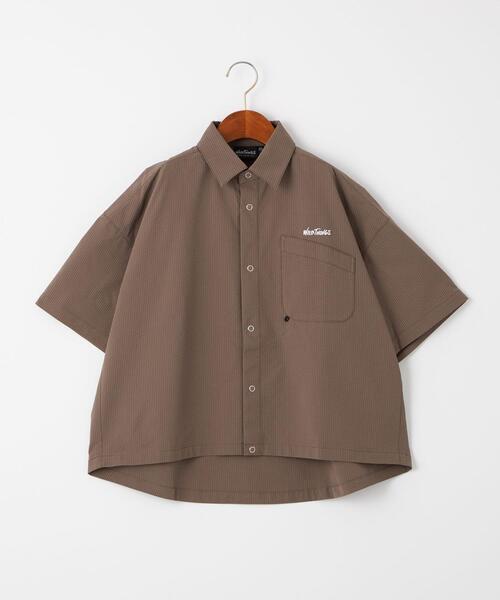 【新品タグ付】willfully ショルダーオープンショートシャツ　ブラウン 楽天市場】WILD THINGS ワイルドシングス メンズ ドットエア
