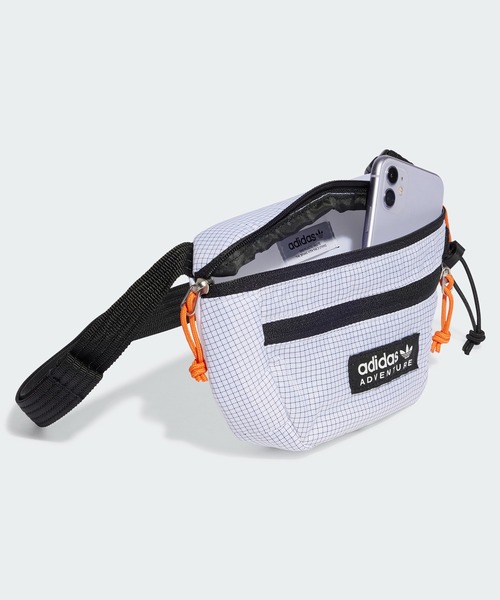 adidas（アディダス）の「アディダス アドベンチャー ウエストバッグ（S） / アディダスオリジナルス adidas Originals（ボディバッグ/ウエストポーチ・メンズ・ブラック/ホワイト・FREE）」の13枚目の写真