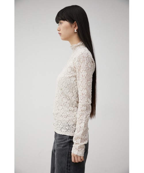 セール】CUT LACE LONG SLEEVE TOPS/カットレースロングスリーブ