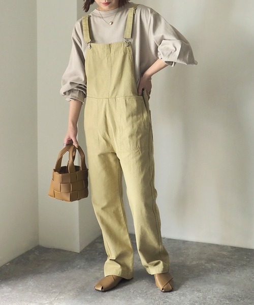 Riberry（リベリー）の「ツイルサロペット（サロペット/オーバーオール・レディース・ブラック/ベージュ/オフホワイト・MEDIUM）」の11枚目の写真