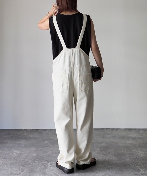 Riberry（リベリー）の「ツイルサロペット（サロペット/オーバーオール・レディース・ブラック/ベージュ/オフホワイト・MEDIUM）」の16枚目の写真