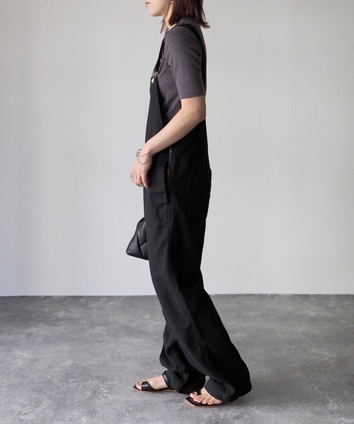 Riberry（リベリー）の「ツイルサロペット（サロペット/オーバーオール・レディース・ブラック/ベージュ/オフホワイト・MEDIUM）」の20枚目の写真