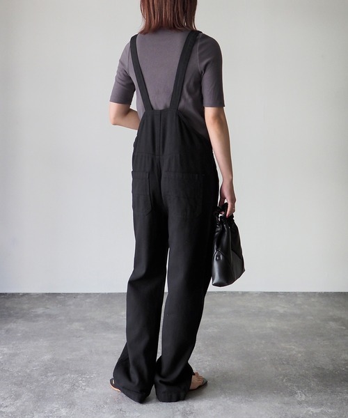 Riberry（リベリー）の「ツイルサロペット（サロペット/オーバーオール・レディース・ブラック/ベージュ/オフホワイト・MEDIUM）」の21枚目の写真