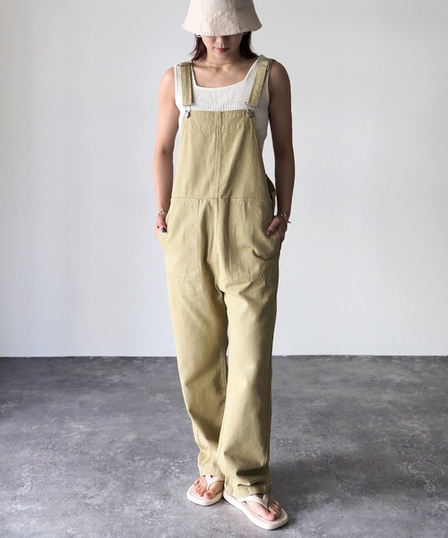 Riberry（リベリー）の「ツイルサロペット（サロペット/オーバーオール・レディース・ブラック/ベージュ/オフホワイト・MEDIUM）」の22枚目の写真