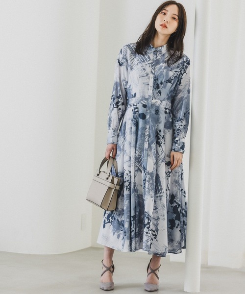 セール】コラージュガラワンピース193763（ワンピース）｜Andemiu  