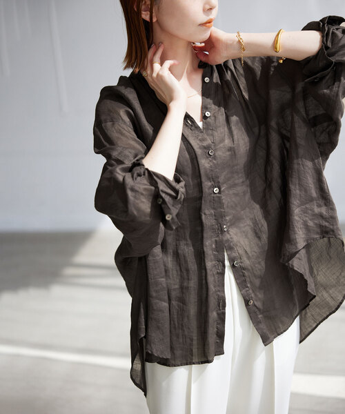 ラミーギャザーシャツ