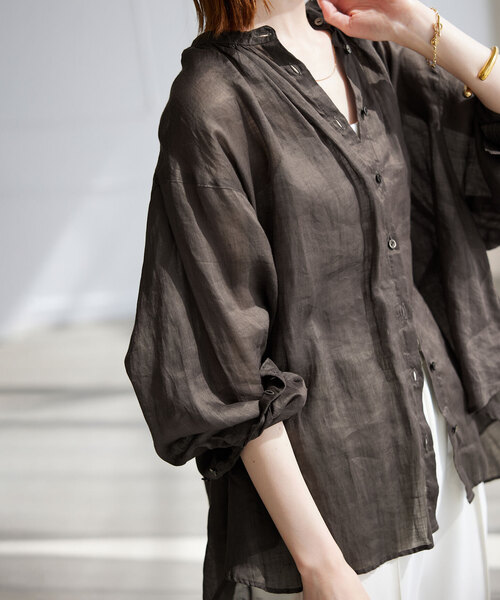 ラミーギャザーシャツ