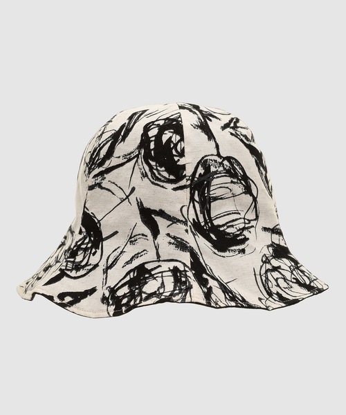 SASQUATCHfabrix.(サスクワァッチファブリックス)の「FLOWER SKETCH TULIP HAT(ハット・メンズ・ブラウン系その他/ベージュ×ブラック/パープル系その他・FREE)」の7枚目の写真