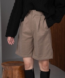 compact tuck half pants