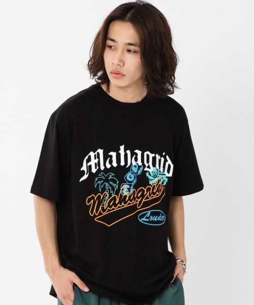mahagrid マハグリッド 白 半袖 Tシャツ・カットソー XL(LL) MAHAGRID tシャツ 「mahagrid/マハグリッド」BASIC LOGO TEE