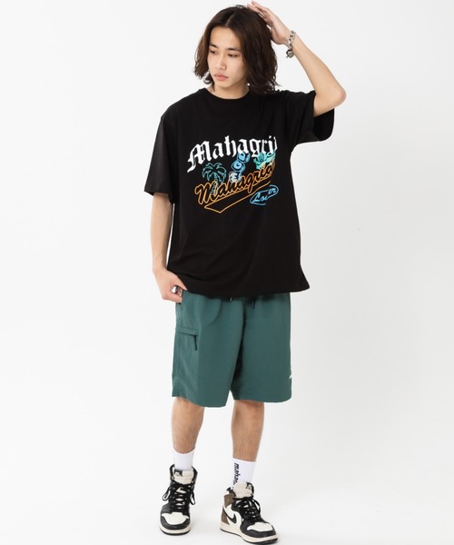 tシャツ 「mahagrid/マハグリッド」OVERLAP TEE/オーバーラップ 半袖 カットソー レディース メンズ mahagrid/マハグリッド』OVERLAP TEE/オーバーラップ 半袖