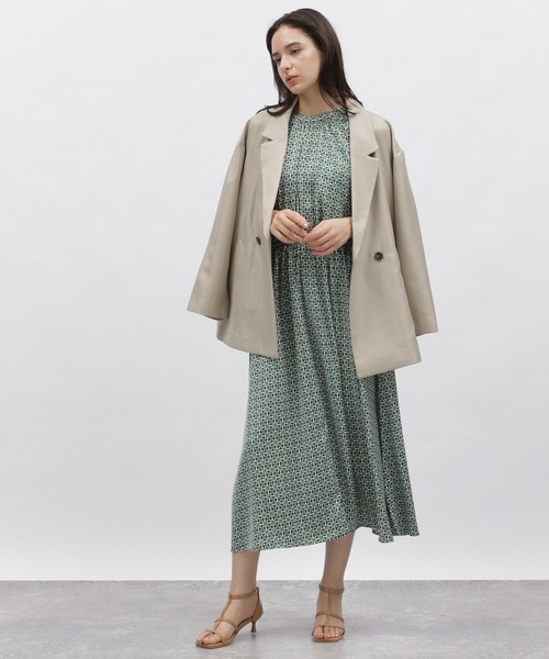 LAKOLE（ラコレ）の「レトロプリントドレス / 188289（ワンピース・レディース・グリーン/ベージュ・MEDIUM/SMALL）」の13枚目の写真