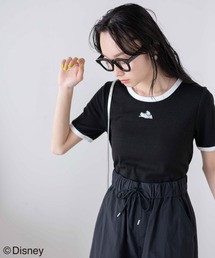 Disney | ∴WEGO/別注Disney刺繍リブリンガーT(Tシャツ/カットソー)