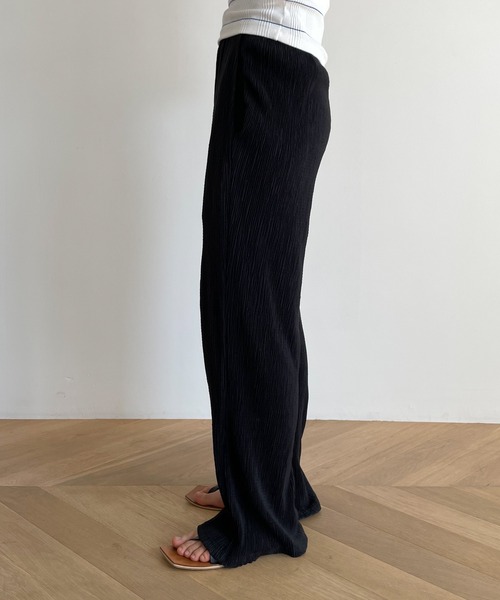 El mar（エルマール）の「El mar(エルマール) 楊柳フレアパンツ（その他パンツ・レディース・ブラック/アイボリー・ONE SIZE）」の11枚目の写真