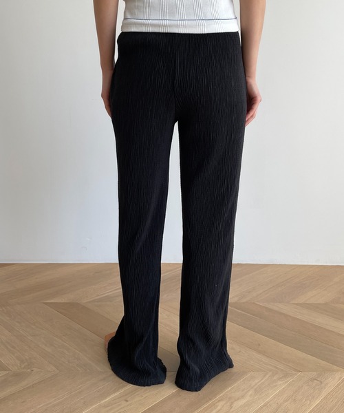 El mar（エルマール）の「El mar(エルマール) 楊柳フレアパンツ（その他パンツ・レディース・ブラック/アイボリー・ONE SIZE）」の12枚目の写真