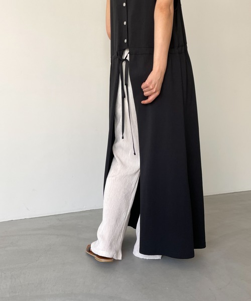 El mar（エルマール）の「El mar(エルマール) 楊柳フレアパンツ（その他パンツ・レディース・ブラック/アイボリー・ONE SIZE）」の16枚目の写真