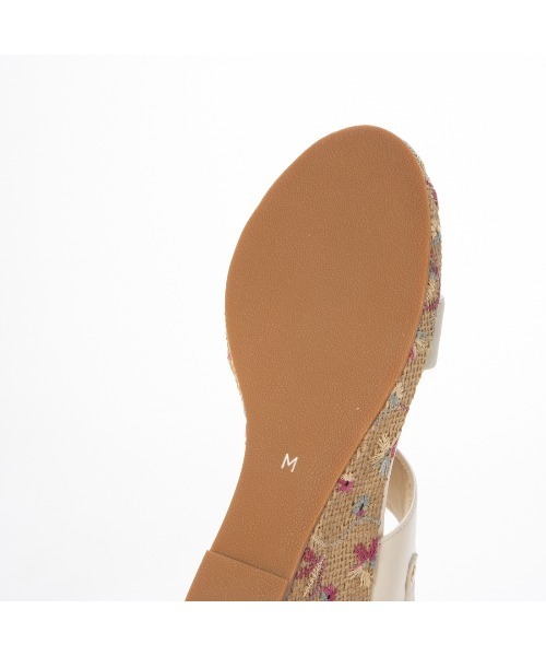 Riz raffinee（リズラフィーネ）の「ダブルストラップウエッジサンダル（サンダル・レディース・シルバー系その他/その他18/アイボリー・S/M/L）」の12枚目の写真