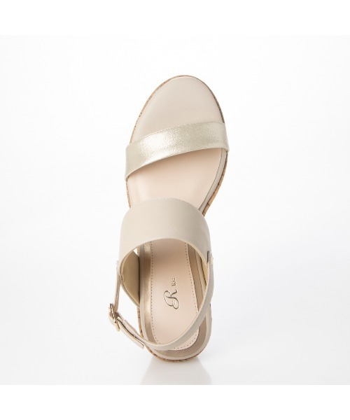 Riz raffinee（リズラフィーネ）の「ダブルストラップウエッジサンダル（サンダル・レディース・シルバー系その他/その他18/アイボリー・S/M/L）」の17枚目の写真