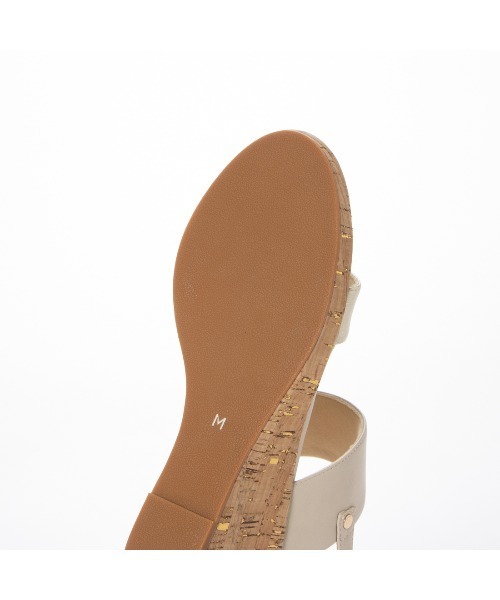 Riz raffinee（リズラフィーネ）の「ダブルストラップウエッジサンダル（サンダル・レディース・シルバー系その他/その他18/アイボリー・S/M/L）」の11枚目の写真