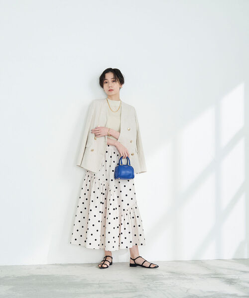 NOLLEY’S Sophi（ノーリーズソフィ）の「《手洗い可能》綿アセラメノースリーブハイネックプルオーバーニット（ニット/セーター・レディース・ブラック/サックスブルー/シルバー/ゴールド・38/36）」の19枚目の写真