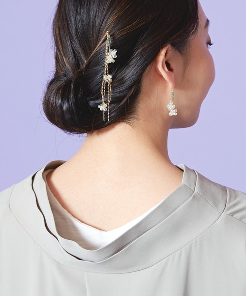 カヤ(カヤ)の「【カヤ】夏の花雫ピアス(ピアス(両耳用)・レディース・その他1/その他2/その他3/その他4・FREE)」の7枚目の写真