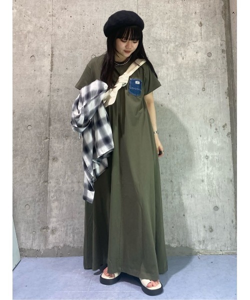 Lee(リー)の「【Lee】デニムポケットワンピース(ワンピース・レディース・オリーブ・M/L)」の13枚目の写真