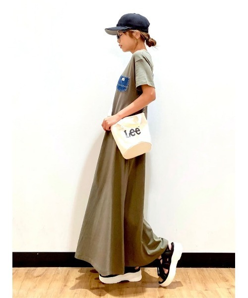 Lee(リー)の「【Lee】デニムポケットワンピース(ワンピース・レディース・オリーブ・M/L)」の9枚目の写真