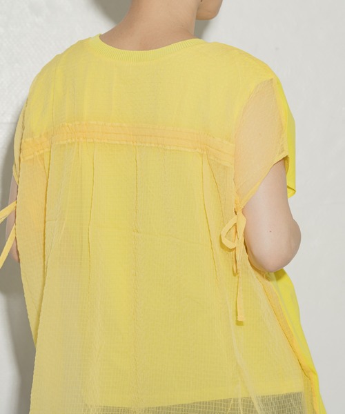 ottilie(オティーリエ)の「tricot tricot ドロストプルオーバー ★(Tシャツ/カットソー・レディース・オフホワイト/ベージュ/イエロー・FREE)」の2枚目の写真