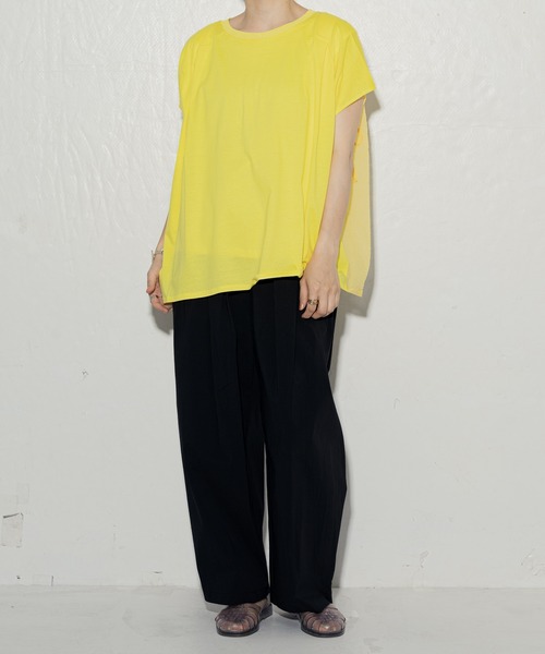 ottilie(オティーリエ)の「tricot tricot ドロストプルオーバー ★(Tシャツ/カットソー・レディース・オフホワイト/ベージュ/イエロー・FREE)」の12枚目の写真