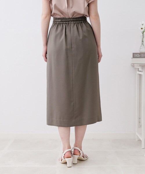 couture brooch（クチュールブローチ）の「◆ビットベルト付タイトスカート（スカート・レディース・ブラウン系その他/ネイビー・36/38/42/40）」の13枚目の写真