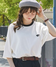 PENNEYS/ペニーズ 別注 BE A TIGER ロゴ ワッペン刺繍ワンポイント ルーズ半袖Tシャツ