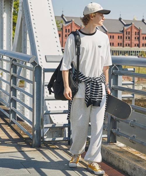 PENNEYS(ぺニーズ)の「PENNEYS/ペニーズ 別注 BE A TIGER ロゴ ワッペン刺繍ワンポイント ルーズ半袖Tシャツ(Tシャツ/カットソー・レディース・ピンク/ホワイト系/ネイビー/オリーブ/アイボリー系/ブラック/ホワイト・L/M)」の12枚目の写真
