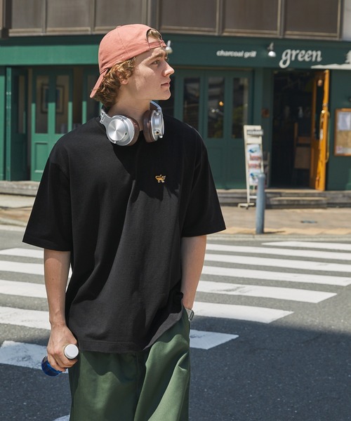 PENNEYS(ぺニーズ)の「PENNEYS/ペニーズ 別注 BE A TIGER ロゴ ワッペン刺繍ワンポイント ルーズ半袖Tシャツ(Tシャツ/カットソー・レディース・ピンク/ホワイト系/ネイビー/オリーブ/アイボリー系/ブラック/ホワイト・L/M)」の17枚目の写真