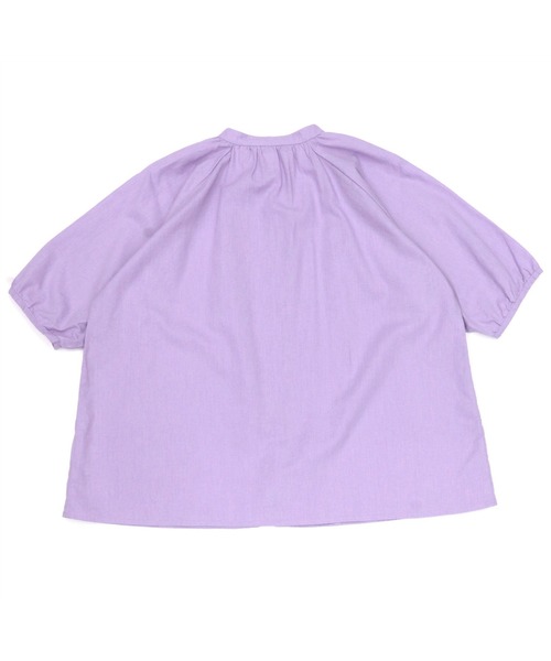 美品♡ ドゥロワー バンドカラーシャツ 春色 ブルー コットン 36 ◇バンドカラー前開きシャツ（シャツ・ブラウス） | SHOO・LA