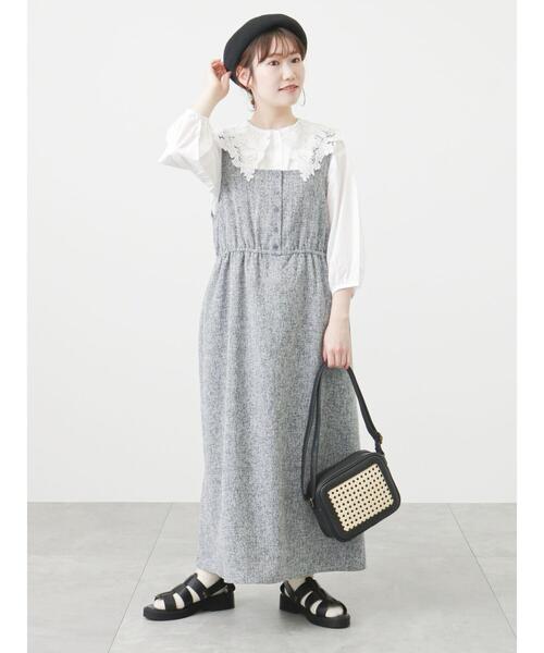 ehka sopo（エヘカソポ）の「カゴメ編みショルダーバッグ（ハンドバッグ・レディース・ベージュ/キャメル/ブラック・ﾌﾘ-）」の6枚目の写真