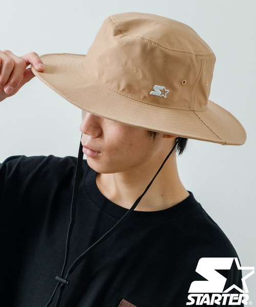 STARTER(スターター)の「【STARTER】別注 タスラン バケット サファリハット STA23-105(ハット・メンズ・パープル/キャメル/ブラック/グリーン・FREE)」の4枚目の写真