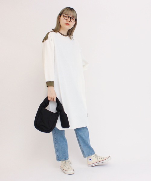 I am I in fact...(アイアムアイインファクト)の「PADDED mini BAG(ハンドバッグ・レディース・ブラック/ホワイト/ピンク/グリーン・FREE)」の11枚目の写真