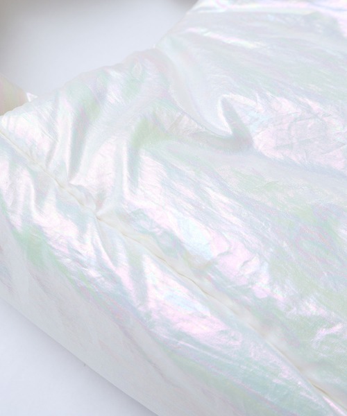 I am I in fact...(アイアムアイインファクト)の「PADDED mini BAG(ハンドバッグ・レディース・ブラック/ホワイト/ピンク/グリーン・FREE)」の6枚目の写真